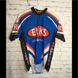 CASTELLI CYCLING JERSEY‎ size LARGE Blue White Red men's.